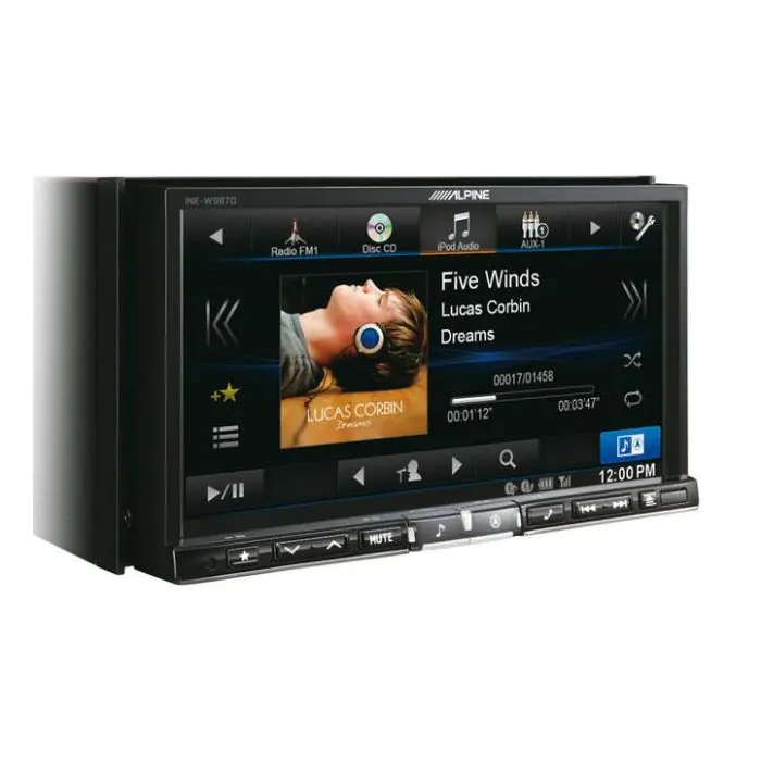 Alpine - one of the best double-DIN head units in the group.