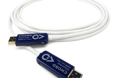 Clearway HDMI AOC by Chord cables.